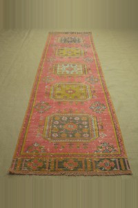 Vibrant Colors Oushak Runner Rug 3x11 Feet 93,321 - Turkish Rug Runner  $i