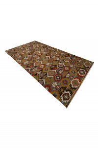 Vintage Kilim Rug 6x12 Feet 189,354 - Turkish Kilim Rug  $i