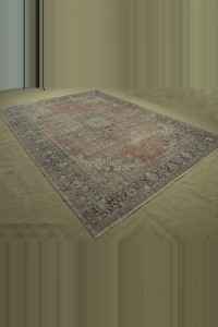 Vintage Oushak Carpet Rug 9x12 260,357 - Oushak Rug  $i