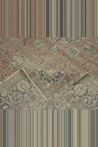 Vintage Oushak Carpet Rug 9x12 260,357 - Oushak Rug  $i