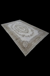 White Gray Oushak Rug 7x10 Feet 214,316 - Oushak Rug  $i