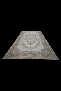 White Gray Oushak Rug 7x10 Feet 214,316 - Oushak Rug  $i