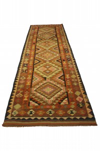 Wide Turkish Kilim Rug Runner 4x11 Feet 108,330 - Turkish Rug Runner  $i