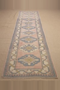 Wool Oushak Rug Runner,3x12 92,360 - Turkish Rug Runner  $i