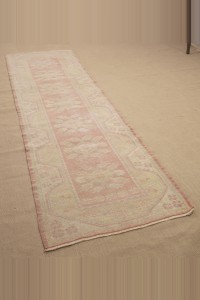 Wool Oushak Rug Runner 3x9 78,277 - Turkish Rug Runner  $i